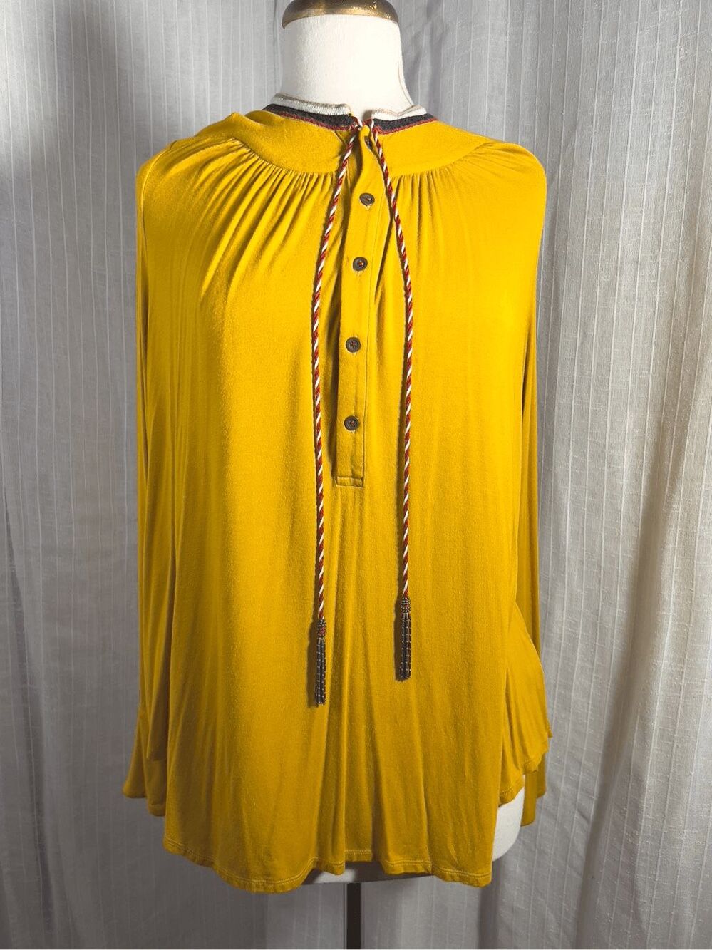 Anthropologie Blouse Size M Women's Boho Chic Indie Sleaze Top